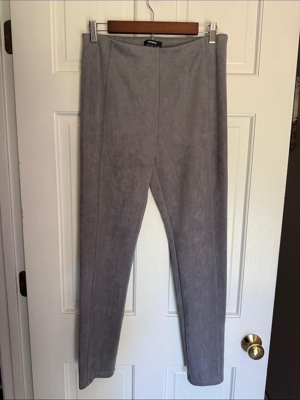 Premise faux suede stretch leggings